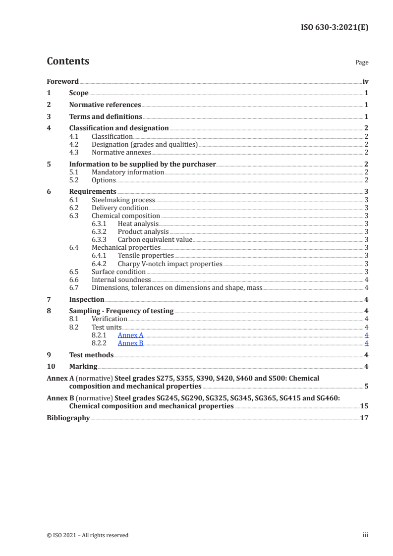 ISO 630-3:2021 - Structural steels — Part 3: Technical delivery conditions for fine-grain structural steels
Released:4/20/2021