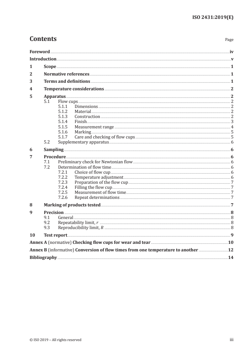 ISO 2431:2019 - Paints and varnishes — Determination of flow time by use of flow cups
Released:9/30/2019