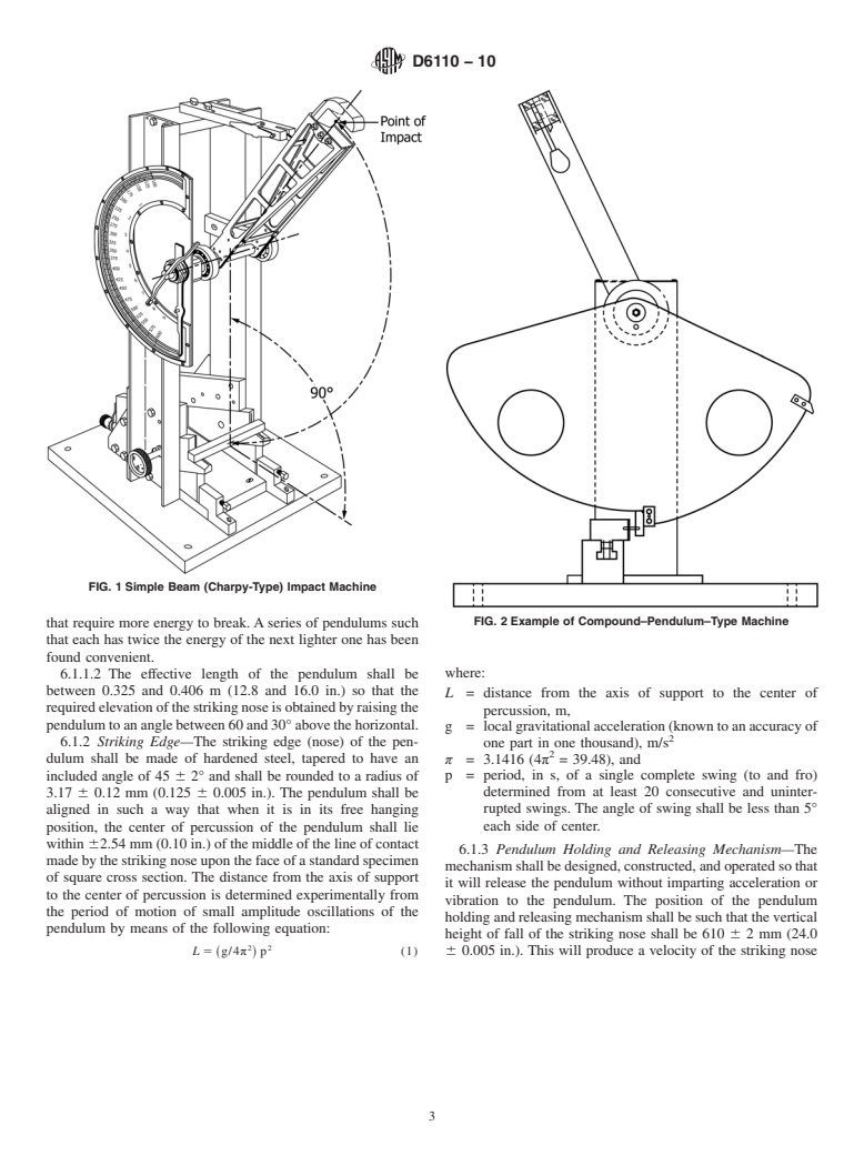 ASTM D6110-10 - Standard Test Method for Determining the Charpy Impact Resistance of Notched Specimens of Plastics