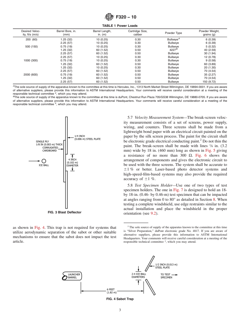 ASTM F320-10 - Standard Test Method for Hail Impact Resistance of Aerospace Transparent Enclosures