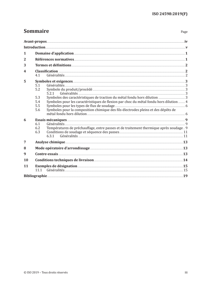 ISO 24598:2019 - Produits consommables pour le soudage — Fils-électrodes pleins, fils-électrodes fourrés et couples électrodes-flux pour le soudage à l'arc sous flux des aciers résistant au fluage — Classification
Released:4/11/2019