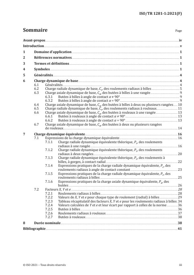 ISO/TR 1281-1:2021 - Roulements -- Notes explicatives sur l'ISO 281