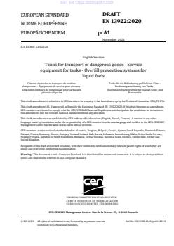EN 13922:2020/prA1 EN 13922:2020/oprA1:2021 - Page 3 preview