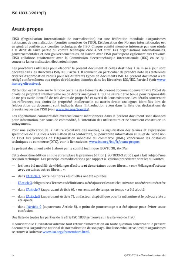 ISO 1833-3:2019 ISO 1833-3:2019 - Textiles -- Analyse chimique quantitative - Page 4 preview