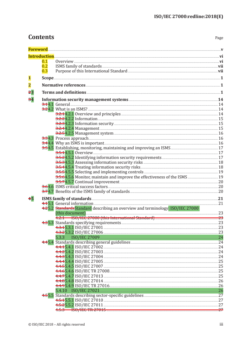 REDLINE ISO/IEC 27000:2018 - Information technology — Security techniques — Information security management systems — Overview and vocabulary
Released:2/7/2018