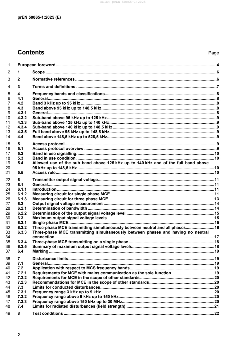 prEN 50065-1:2025 prEN 50065-1:2025 - BARVE - Page 4 preview