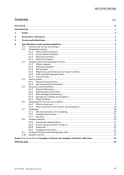 ISO 22787:2023 ISO 22787:2023 - Marine environmental impact assessment (MEIA) — Technical specifications for marine biotic surveys in the international seabed area — General principles
Released:10. 07. 2023 - Page 3 preview