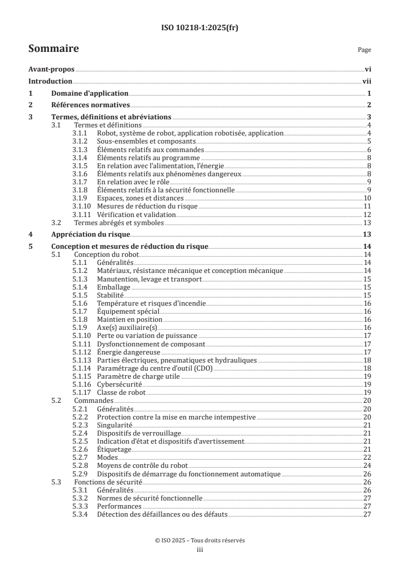 ISO 10218-1:2025 - Robotique — Exigences de sécurité — Partie 1: Robots industriels
Released:5. 02. 2025