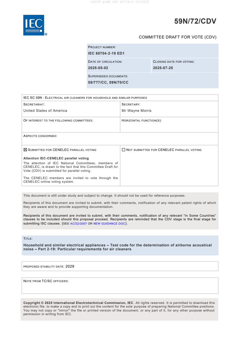 prEN IEC 60704-2-19:2025