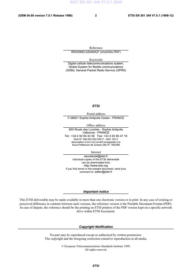 SIST EN 301 349 V7.0.1:2005 SIST EN 301 349 V7.0.1:2005 - Page 4 preview