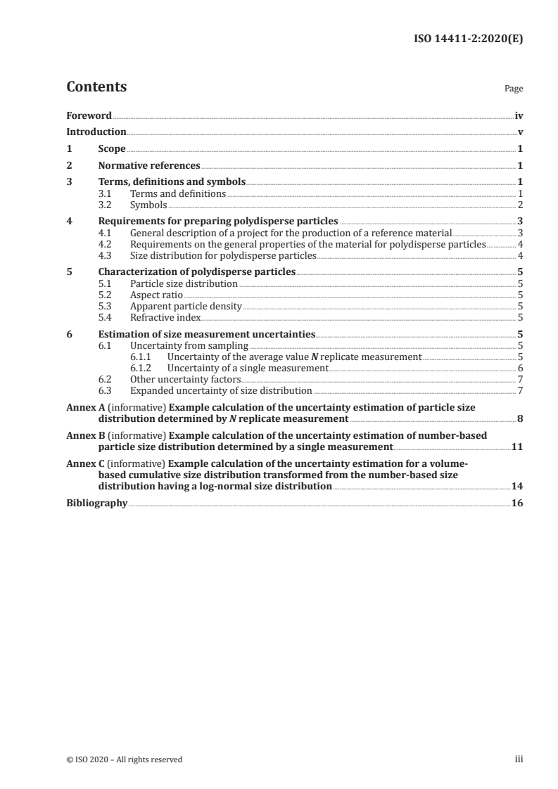 ISO 14411-2:2020 ISO 14411-2:2020 - Preparation of particulate reference materials — Part 2: Polydisperse spherical particles
Released:9/30/2020