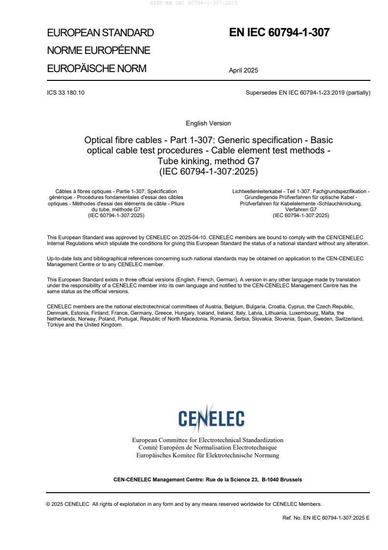 EN IEC 60794-1-307:2025