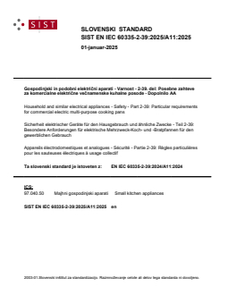 EN IEC 60335-2-39:2025/A11:2025 - Page 1 preview
