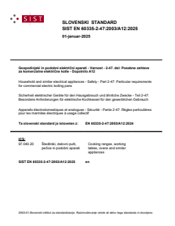 EN 60335-2-47:2003/A12:2025 - Page 1 preview