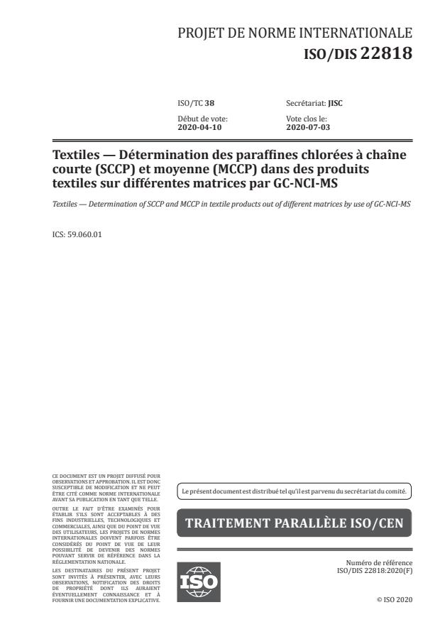 ISO/FDIS 22818