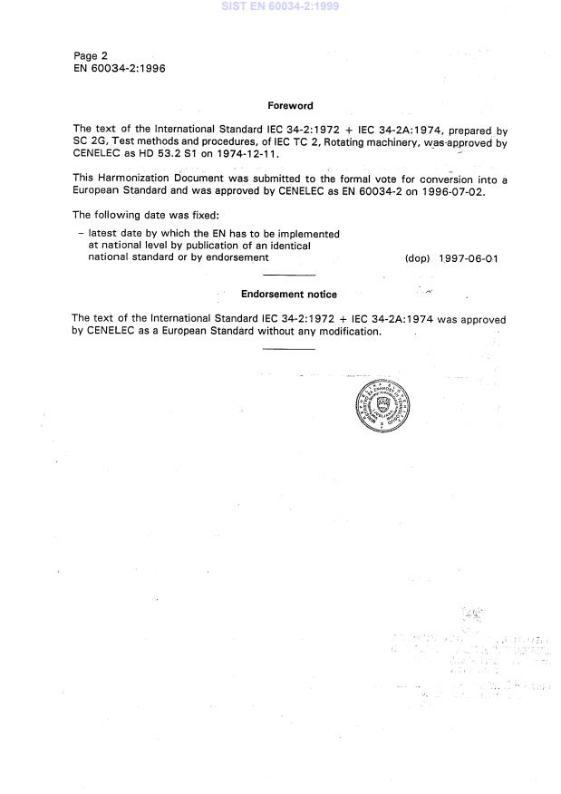 EN 60034-2:1996 EN 60034-2:1999 - Page 4 preview