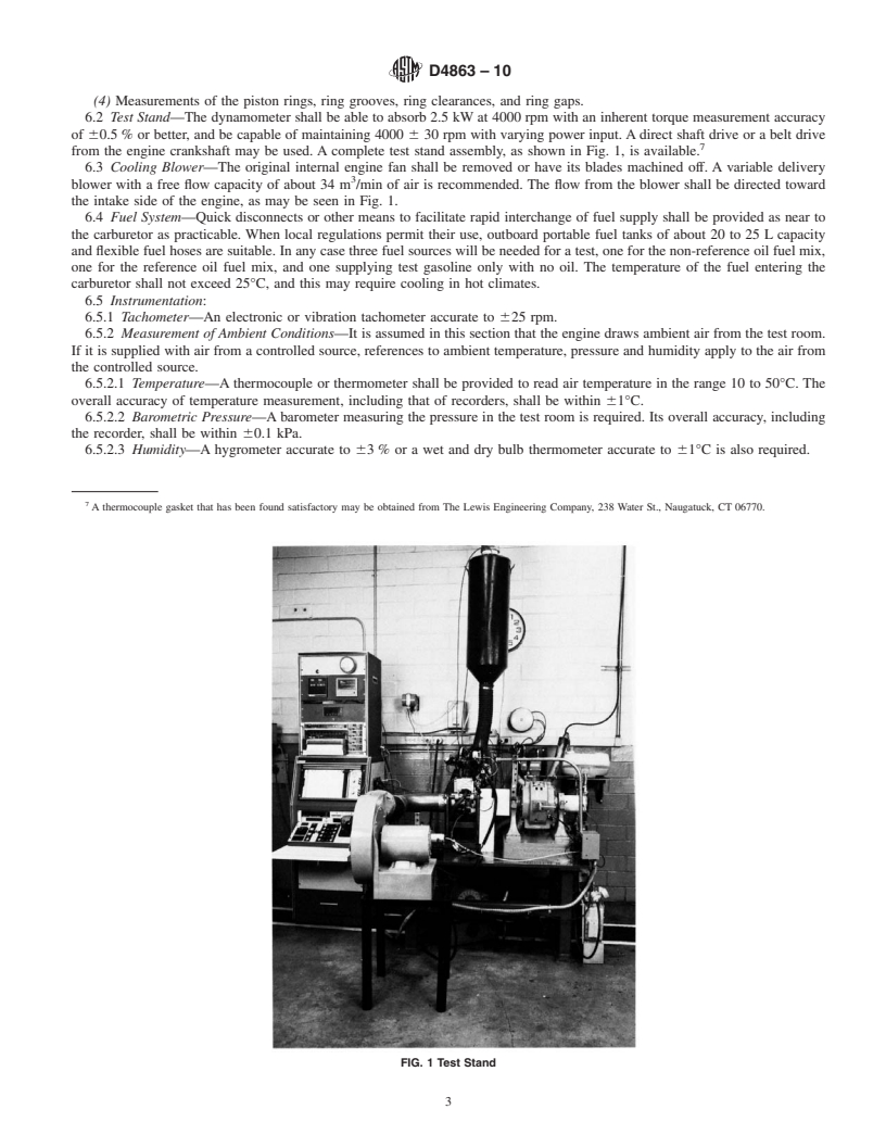 REDLINE ASTM D4863-10 - Standard Test Method for Determination of Lubricity of Two-Stroke-Cycle Gasoline Engine Lubricants