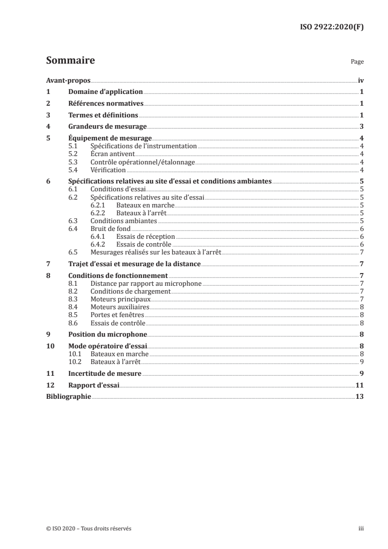 ISO 2922:2020 ISO 2922:2020 - Acoustique — Mesurage du bruit aérien émis par les bateaux de navigation intérieure et portuaire
Released:12/9/2020
