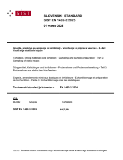EN 1482-3:2024 EN 1482-3:2025 - BARVE - Page 1 preview