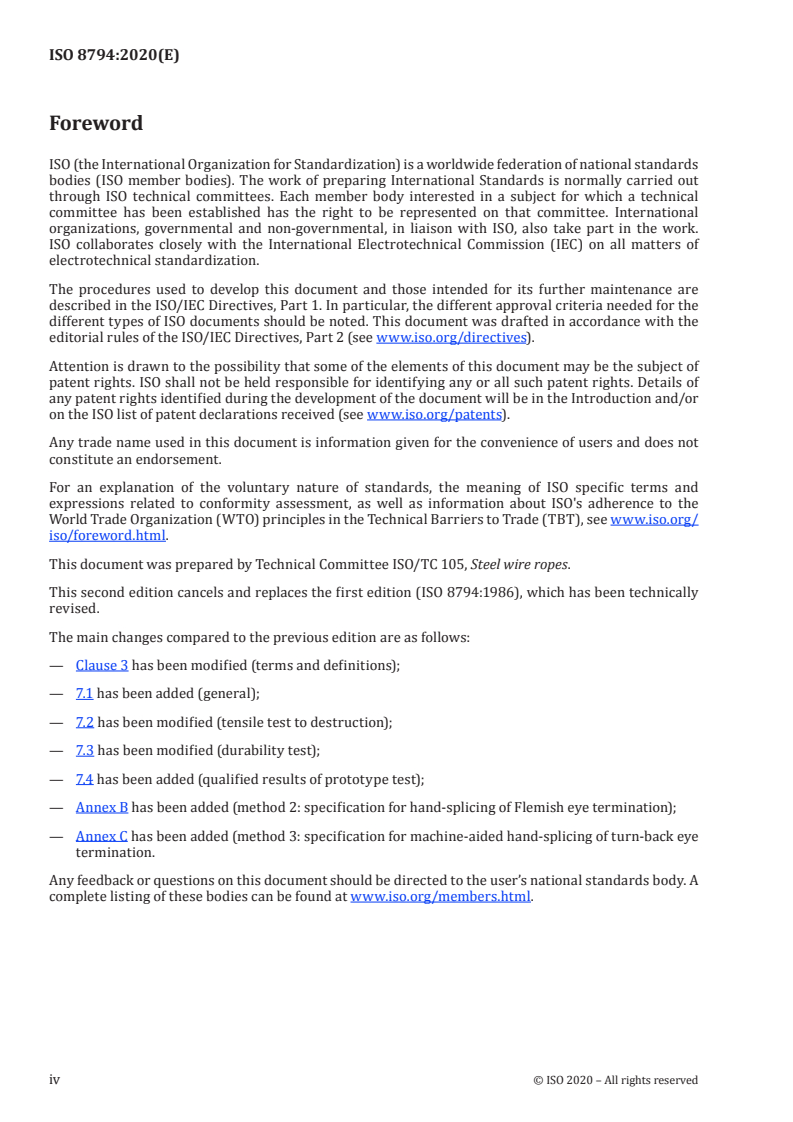 ISO 8794:2020 ISO 8794:2020 - Steel wire ropes — Spliced eye terminations for slings
Released:9/4/2020 - Page 4 preview