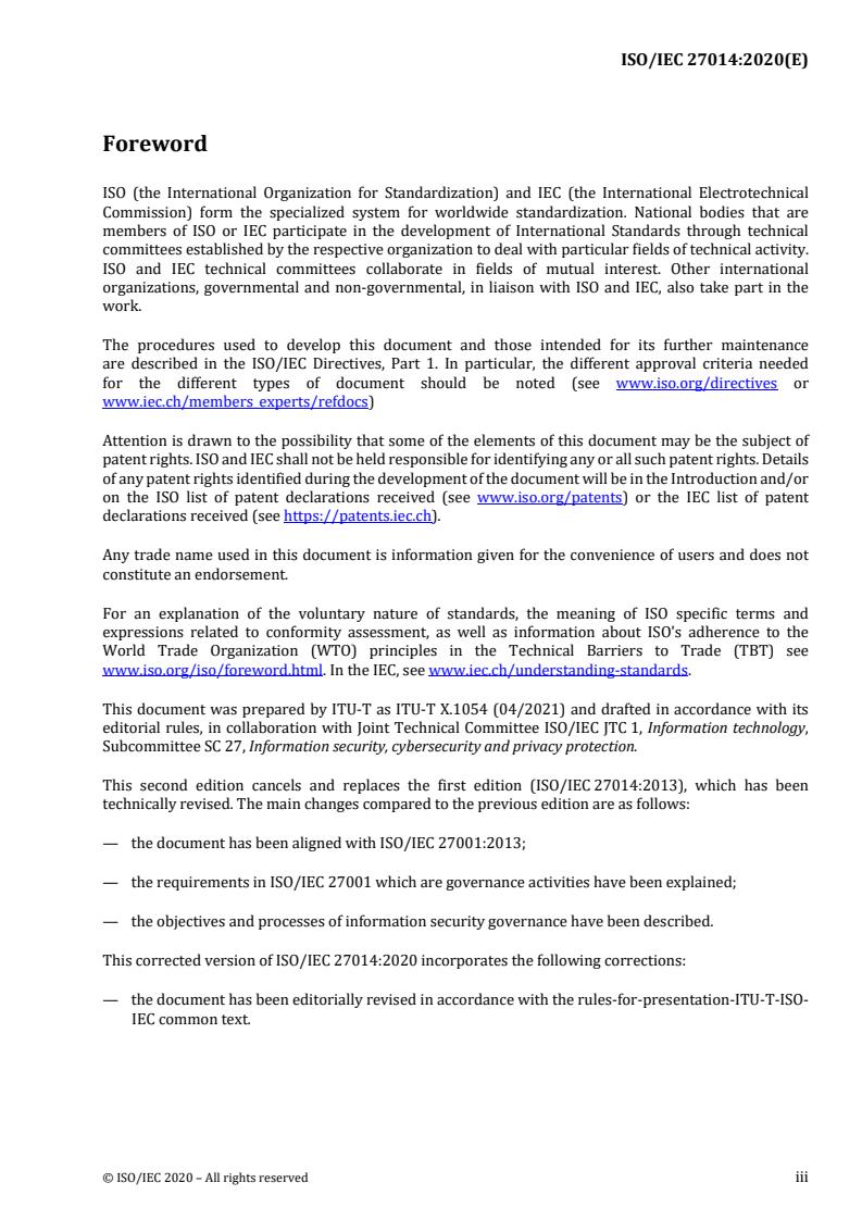 ISO/IEC 27014:2020 - Information security, cybersecurity and privacy protection — Governance of information security
Released:4/28/2022