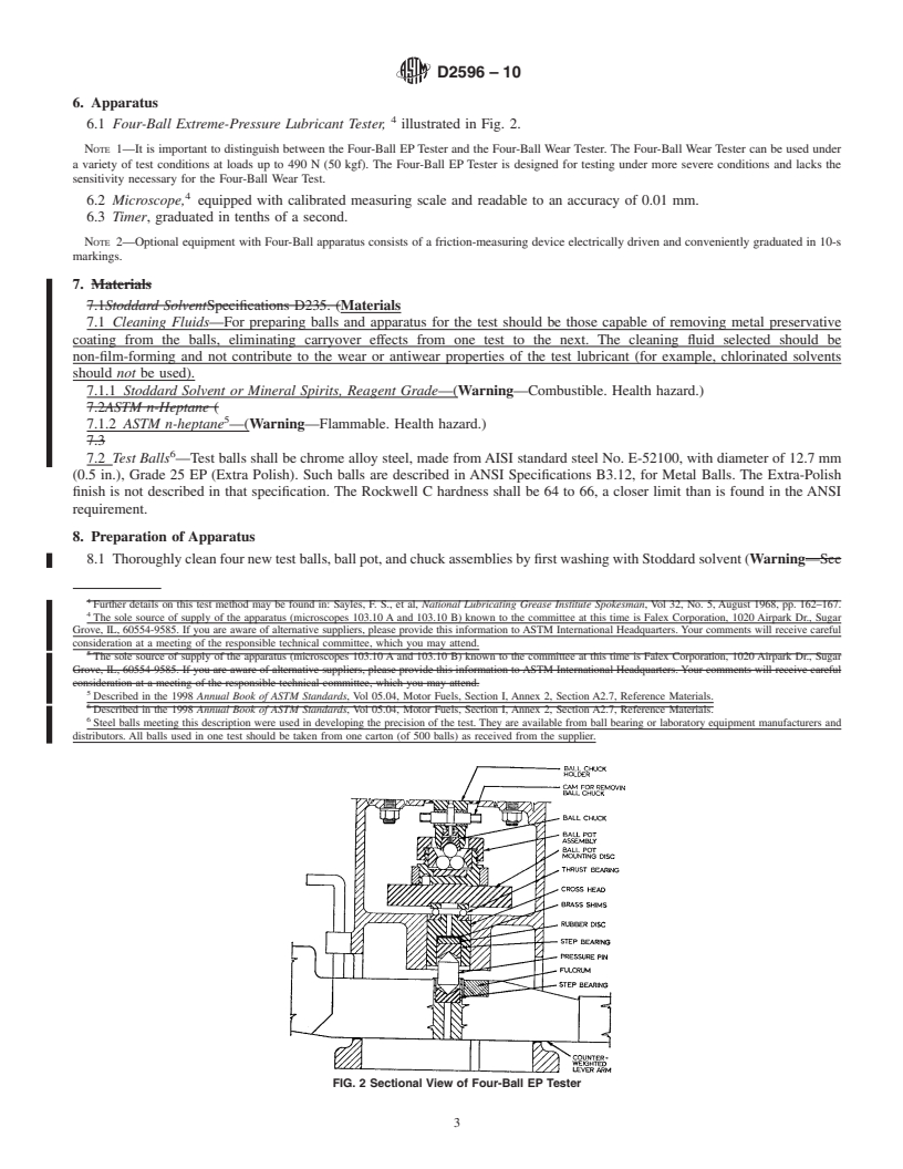 REDLINE ASTM D2596-10 - Standard Test Method for Measurement of Extreme-Pressure Properties of Lubricating Grease (Four-Ball Method)