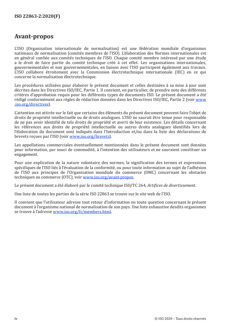 ISO 22863-2:2020 ISO 22863-2:2020 - Artifices de divertissement — Méthodes d'essai pour la détermination de substances chimiques spécifiques — Partie 2: Hexachlorobenzène par chromatographie en phase gazeuse
Released:2/14/2020 - Page 4 preview