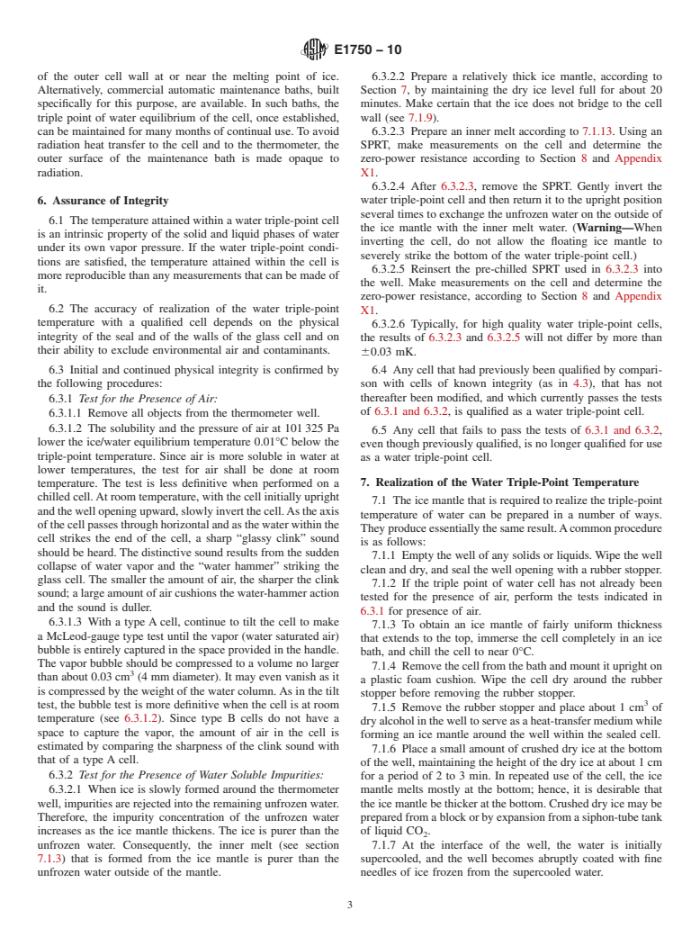 ASTM E1750-10 - Standard Guide for Use of Water Triple Point Cells