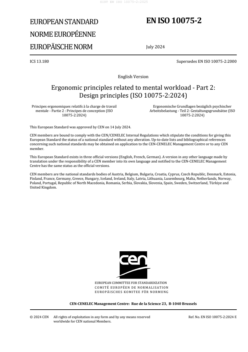 EN ISO 10075-2:2025