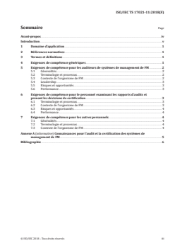ISO/IEC TS 17021-11:2018 ISO/IEC TS 17021-11:2018 - Évaluation de la conformité — Exigences pour les organismes procédant à l'audit et à la certification des systèmes de management — Partie 11: Exigences de compétence pour l'audit et la certification des systèmes de management de facility management (FM)
Released:12/5/2018 - Page 3 preview