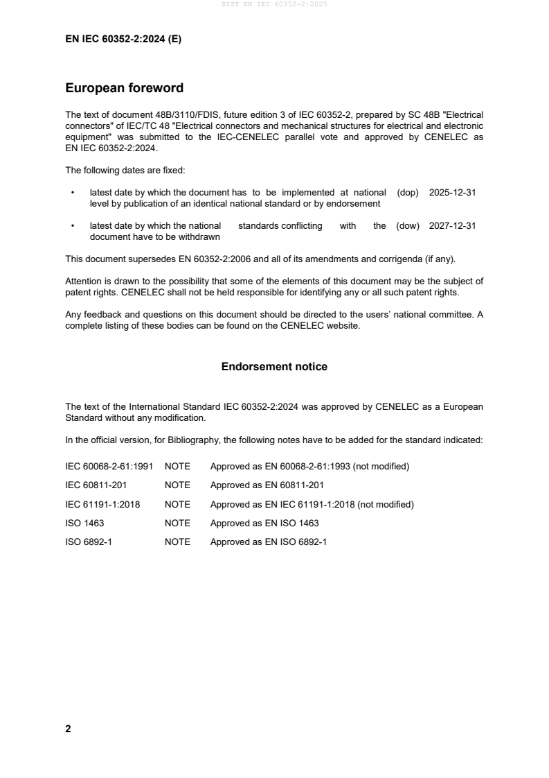 SIST EN IEC 60352-2:2025 SIST EN IEC 60352-2:2025 - BARVE - Page 4 preview