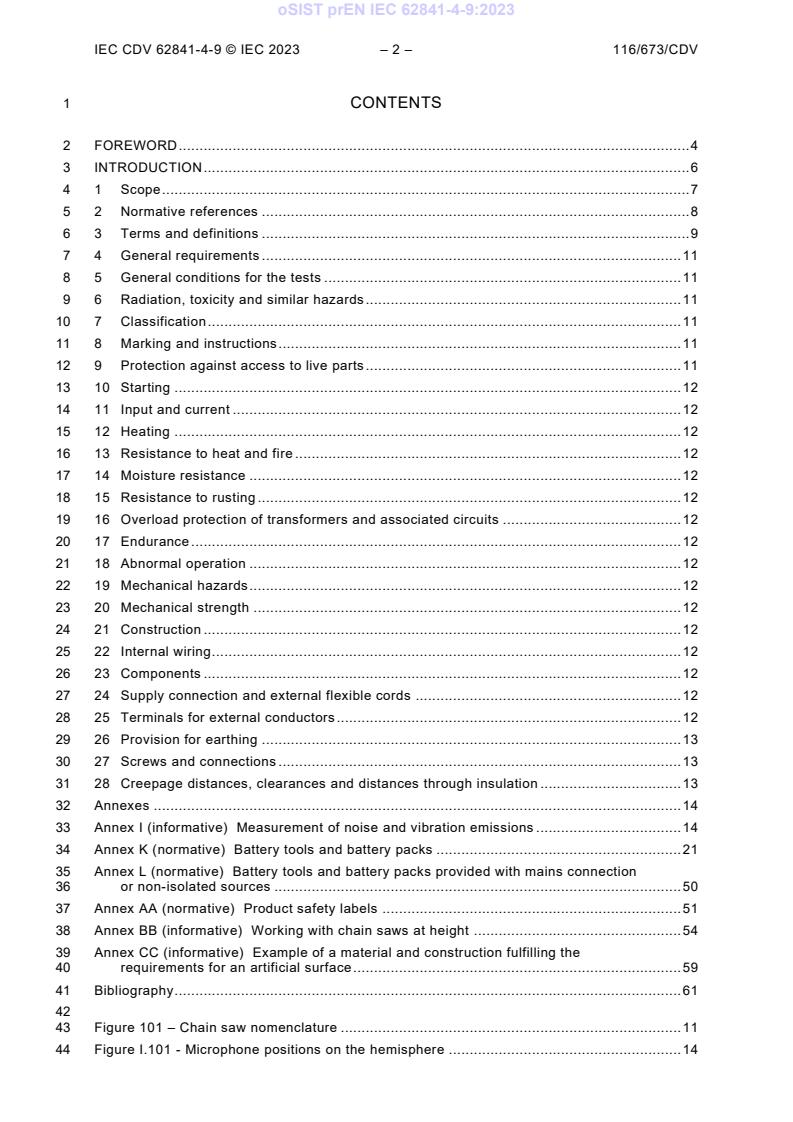 kSIST FprEN IEC 62841-4-9:2025 oSIST prEN IEC 62841-4-9:2023 - Page 4 preview
