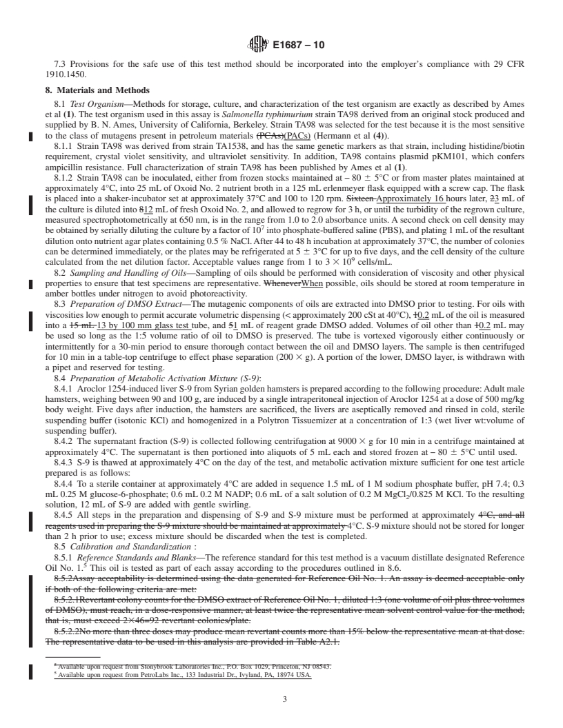 REDLINE ASTM E1687-10 - Standard Test Method for Determining Carcinogenic Potential of Virgin Base Oils in Metalworking Fluids