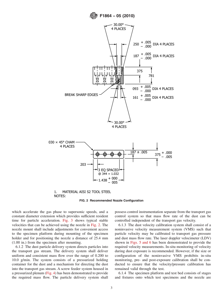 ASTM F1864-05(2010) - Standard Test Method for Dust Erosion Resistance of Optical and Infrared Transparent Materials and Coatings