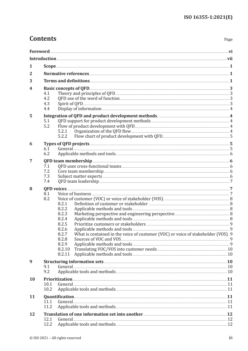 ISO 16355-1:2021 - Application of statistical and related methods to new technology and product development process — Part 1: General principles and perspectives of quality function deployment (QFD)
Released:5/31/2021