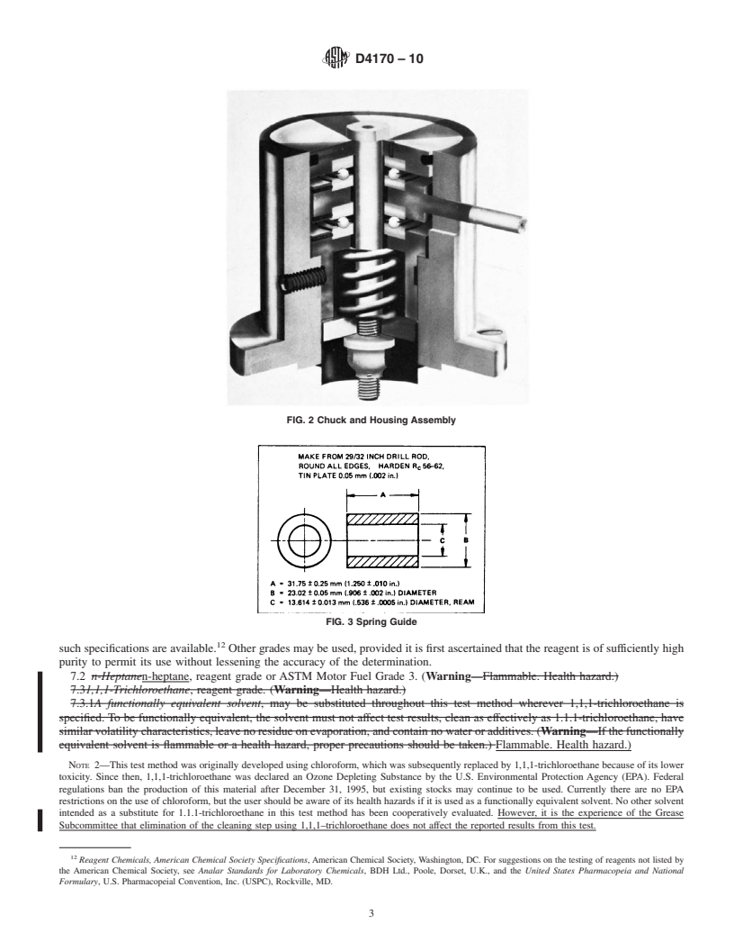 REDLINE ASTM D4170-10 - Standard Test Method for Fretting Wear Protection by Lubricating Greases