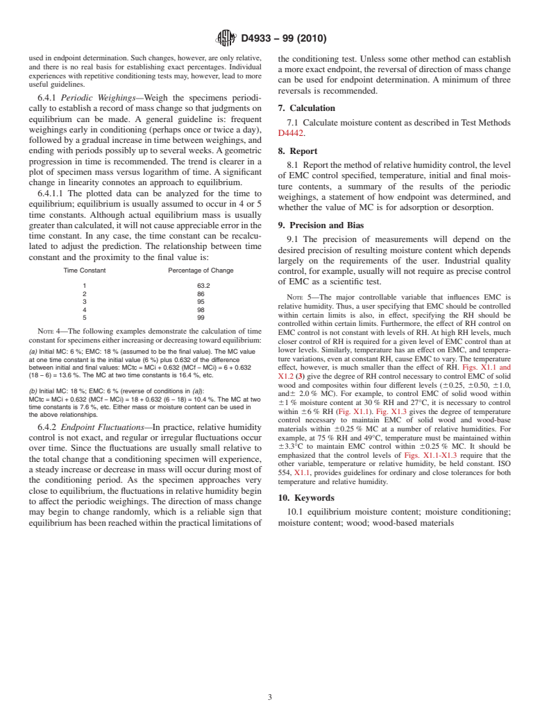 ASTM D4933-99(2010) - Standard Guide for Moisture Conditioning of Wood and Wood-Base Materials