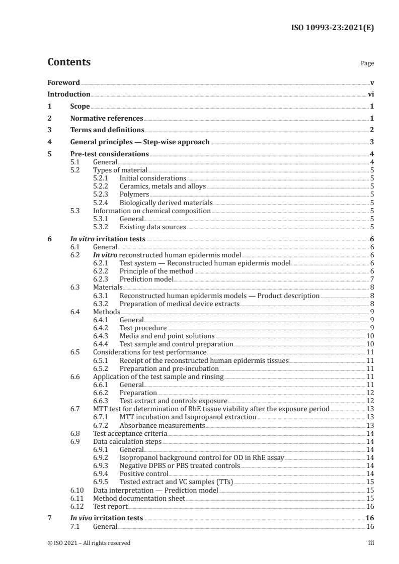 ISO 10993-23:2021 - Biological evaluation of medical devices — Part 23: Tests for irritation
Released:1/20/2021