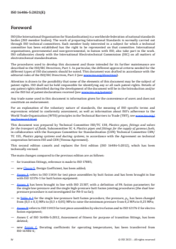ISO 16486-5:2021 ISO 16486-5:2021 - Plastics piping systems for the supply of gaseous fuels — Unplasticized polyamide (PA-U) piping systems with fusion jointing and mechanical jointing — Part 5: Fitness for purpose of the system
Released:5/11/2021 - Page 4 preview