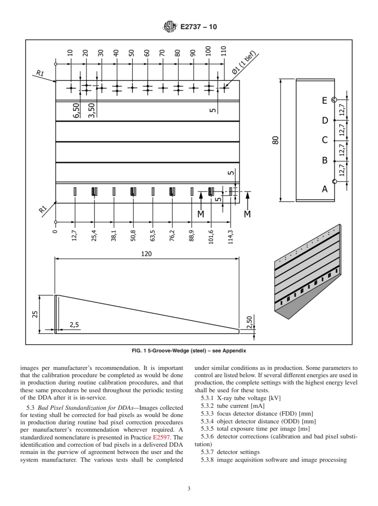 ASTM E2737-10 - Standard Practice for Digital Detector Array Performance Evaluation and Long-Term Stability