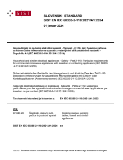 EN IEC 60335-2-110:2021/A1:2024 - BARVE - Page 1 preview