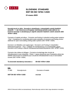 SIST EN ISO 16784-1:2025 - Page 1 preview