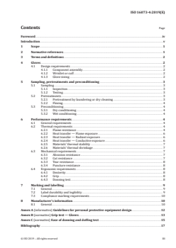 ISO 16073-4:2019 ISO 16073-4:2019 - Wildland firefighting personal protective equipment — Requirements and test methods — Part 4: Gloves
Released:12/2/2019 - Page 3 preview