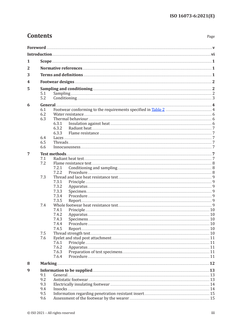 ISO 16073-6:2021 - Wildland firefighting personal protective equipment — Requirements and test methods — Part 6: Footwear
Released:1/7/2021