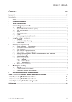 ISO 16073-9:2020 - Wildland firefighting personal protective equipment — Requirements and test methods — Part 9: Firehoods
Released:8/25/2020 - Page 3 preview