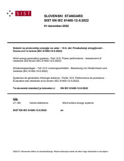 EN IEC 61400-12-5:2022 - BARVE - Page 1 preview