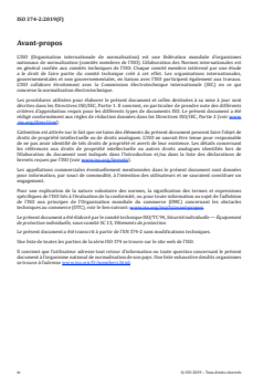 ISO 374-2:2019 ISO 374-2:2019 - Gants de protection contre les produits chimiques dangereux et les micro-organismes — Partie 2: Détermination de la résistance à la pénétration
Released:12/10/2019 - Page 4 preview