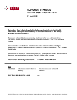 SIST EN 61951-2:2017/A1:2025 - Page 1 preview