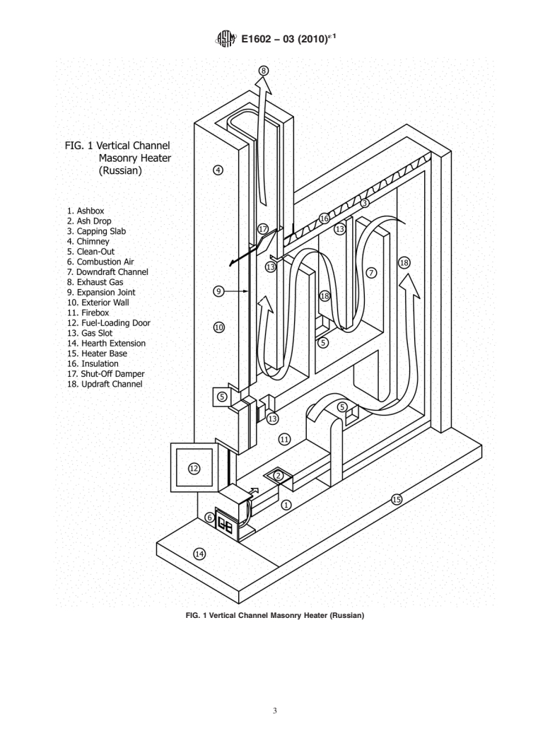 ASTM E1602-03(2010)e1 - Standard Guide for Construction of Solid Fuel Burning Masonry Heaters