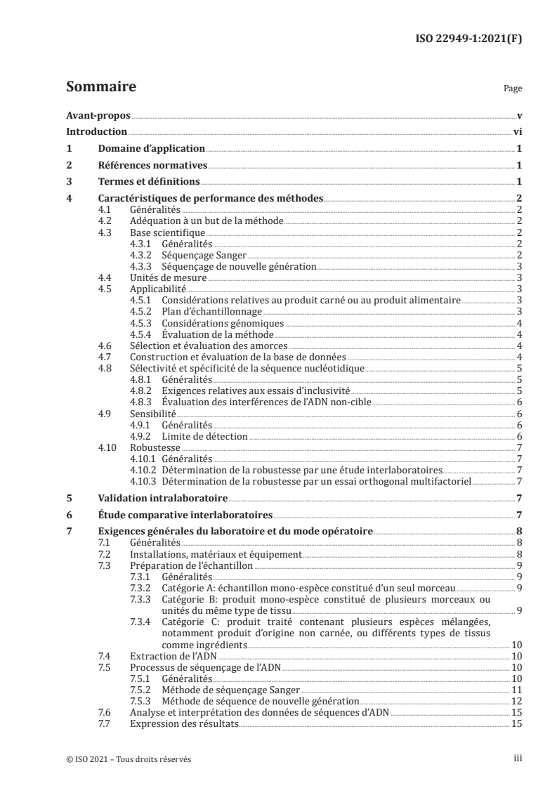 ISO 22949-1:2021 - Analyse moléculaire de biomarqueurs — Méthodes d’analyse pour la détection et l’identification d’espèces animales dans les aliments et les aliments pour animaux (méthodes basées sur le séquençage des nucléotides) — Partie 1: Exigences générales
Released:10/25/2021